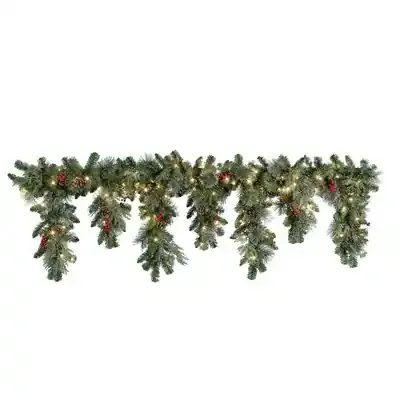 Haute Décor 6Ft Classic Cascading Mantle Swag Garland By Haute Decor in Green | 6 ft | Michaels®