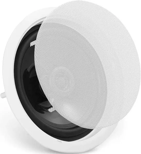 VEVOR 6.5 Inch in Ceiling Speakers, 150-Watts, Flush Mount Ceiling & in-Wall Speakers System with 8Ω Impedance 89dB Sensitivity, for Home Kitchen Living Room Bedroom or Covered Outdoor Porches, Single