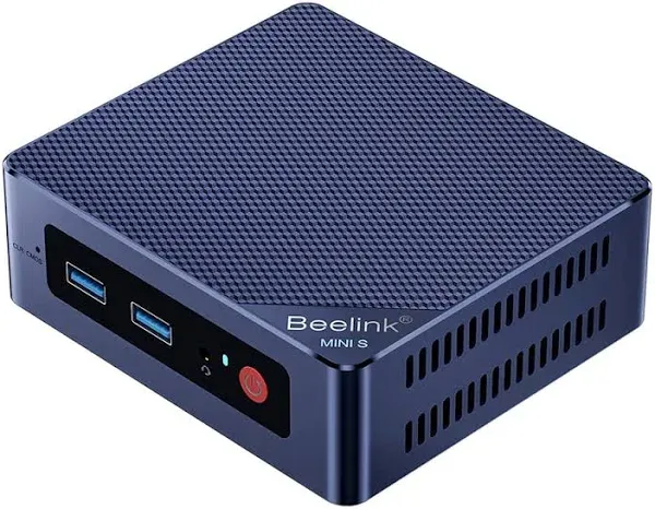 Beelink Mini S12 Mini PC, 12th Gen Intel N95 , 8GB DDR4 256GB SSD, Mini Desktop Computer Support 4K60Hz, Dual HDMI Display, WiFi5, BT42, USB32, Low