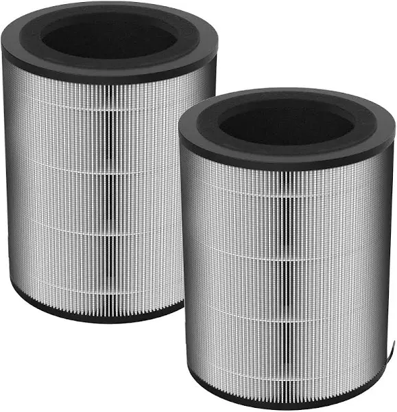 JF100 Replacement Filter Compatible with Jafanda JF100 Air Purifier, 3 IN 1, H13 True HEPA & Activated Carbon Filters & Pre-Filter, 2 Pack