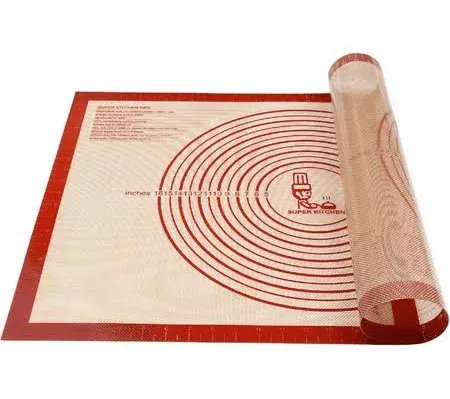 Non-slip Pastry Mat Extra Large with Measurements 28''By 20'' for Silicone Baking/ Counter Mat