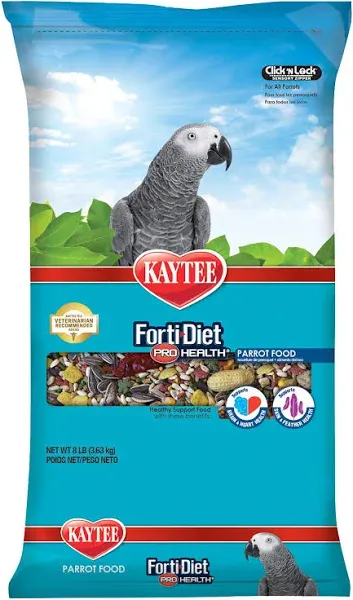 Kaytee 8lb Forti-Diet Pro Health Feather Health Parrot Food - KTE99899 | Blain's Farm & Fleet