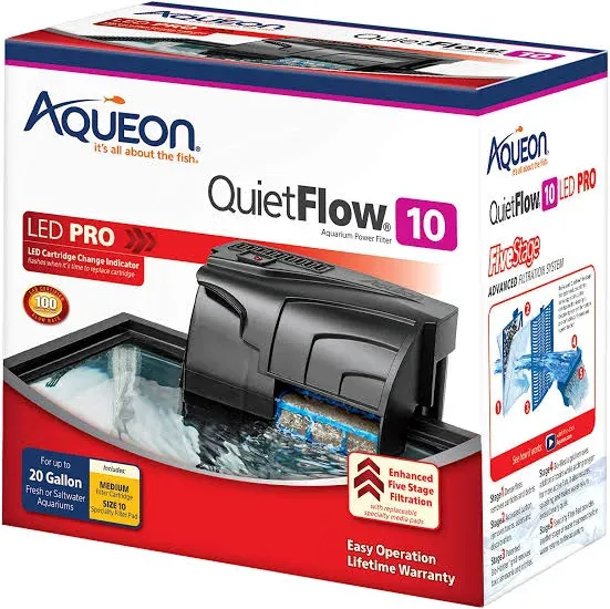 Aqueon QuietFlow LED Pro Aquarium Power Filter