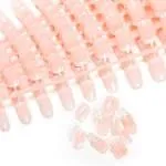 LIARTY 240 Pcs French Press on Nails Short, French Tip False Nails Manicure, 12 