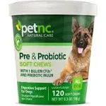 Petnc Natural Care Pre & Probiotic Soft Chews for All Dogs 120 ct