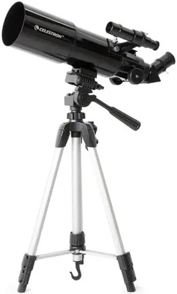 Celestron 80mm Travel Scope - Refractor Telescope - Astronomy Software Package