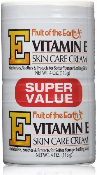 Fruit of the Earth Vitamin-E Cream 4 oz. 4 oz. Jar