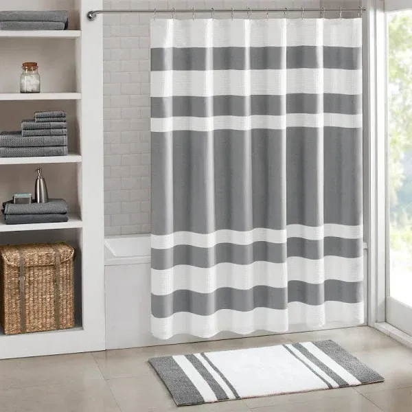 Madison Park Spa Waffle Shower Curtain