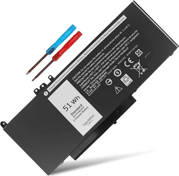 Bovekeey G5M10 Battery 7.4V 51Wh for Dell Latitude 14 15 E5450 E5550 E5250