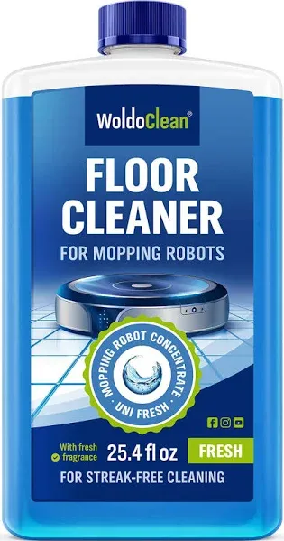 Robot Vacuum Floor Cleaning Concentrate for Mops - compatible with Roborock, Tineco, iFloor, etc. 25oz for 75-150 uses