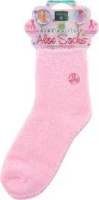 Earth Therapeutics Soft &amp; Smooth Foot Therapy Aloe Socks Pink Color 1 Pair