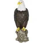 Exhart Bald Eagle on a Rock Statue