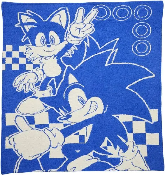 Sonic the Hedgehog Kids Super Soft Throw, 50&#034; x 60&#034;