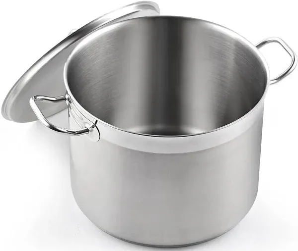 Cooks Standard 8-Quart Classic Stainless Steel Stockpot with Lid - Silver