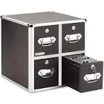 Vaultz Vaultz Locking 4 Drawer CD File Cabinet 14"H X 14"W X 15"D