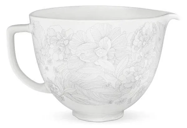 KitchenAid® 5 qt. Whispering Floral Ceramic Bowl | Bed Bath & Beyond