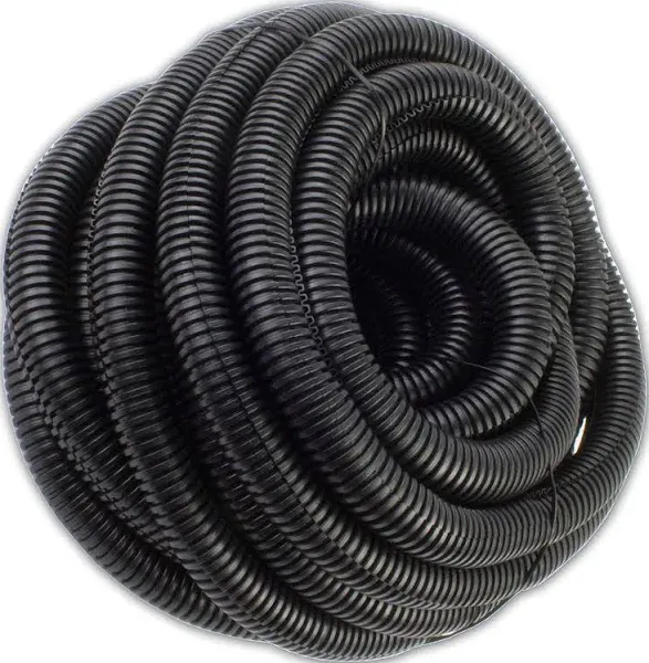 100 Feet 1/8" 3mm Split Wire Loom Conduit Polyethylene Tubing Black Color Sleeve Tube