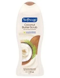 Softsoap Body Wash Exfoliating Coconut Butter Scrub