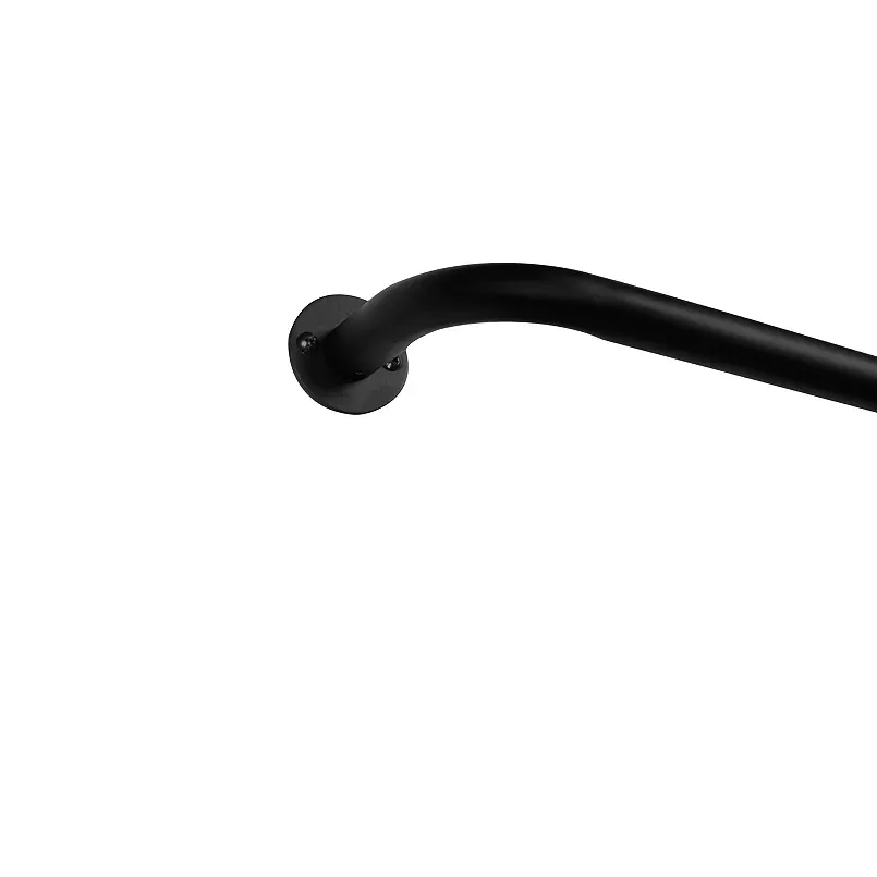 Exclusive Home Holden Wrap Around 1" Curtain Rod, Oil Rubbed Bronze, Adjustable 82.5"-120"