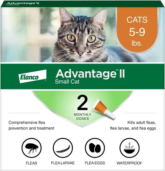 Advantage II Flea Treatment for Kittens, 2 Doses