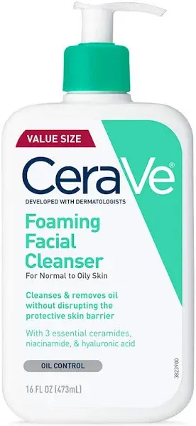 Cerave Foaming Cleanser For Normal To Oily Skin (88ml) free shipping