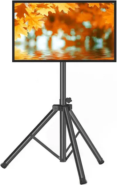 Tripod TV Stand for 2375 Inch Flat ScreenCurved Tvs up to 100 Lbs Outdoor TV