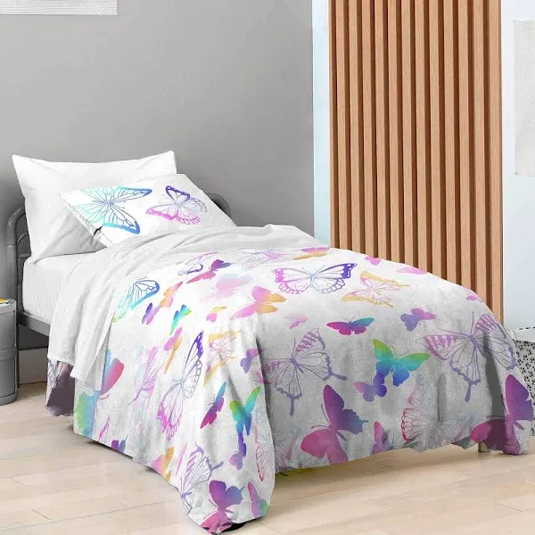 Saturday Park Ombre Butterflies Duvet Cover & Sham Set