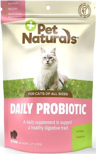 Pet Naturals of Vermont, Daily Probiotic for Cats, 30 Chews