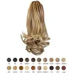 Sofeiyan 13" Ponytail Extension Long Curly Ponytail Clip in Claw Hair Extension Natural Looking Synthetic Hairpiece for Women