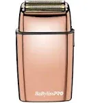 BaBylissPRO Cordless Metal Double Foil Rose Gold Shaver