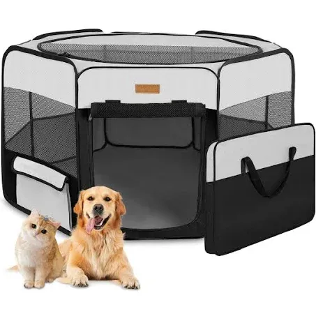 Akinerri Dog Playpen Portable Pet Cat