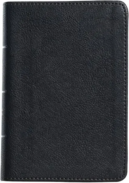 CSB Large Print Compact Reference Bible, Black Leathertouch by CSB Bibles by Holman 9781087785653