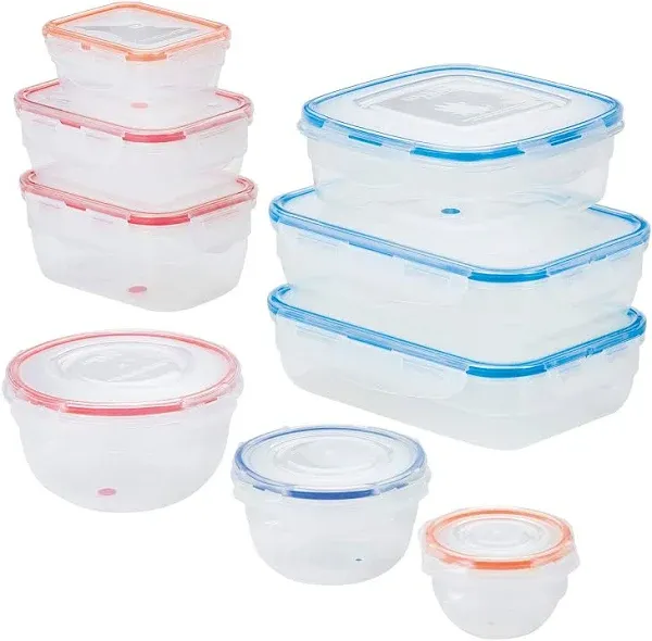 LOCK &amp; LOCK Easy Essentials Color Mates Food Storage lids/Airtight containers...