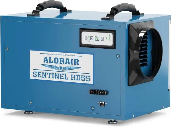 AlorAir | Sentinel HD55 Dehumidifier | 113 Pint with Drain Hose