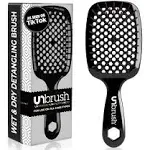 UNbrush Detangler Hair Brush, Black