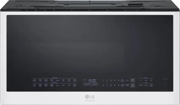 LG - Studio 1.7 Cu. ft. Convection Over-the-Range Microwave with Air Fry - Stainless Steel