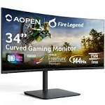 Acer 34HC5CUR Pbiiphx 34 2K WQHD (3440 x 1440) 144Hz UltraWide Curved Screen Gaming Monitor