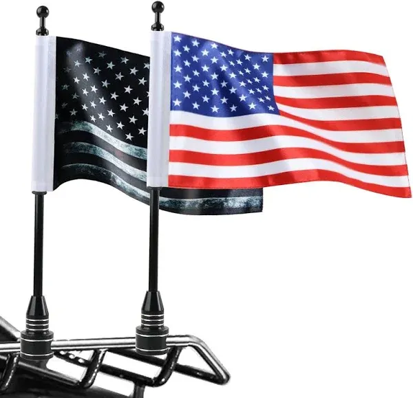 Motorcycles American Flag Holder Brackets