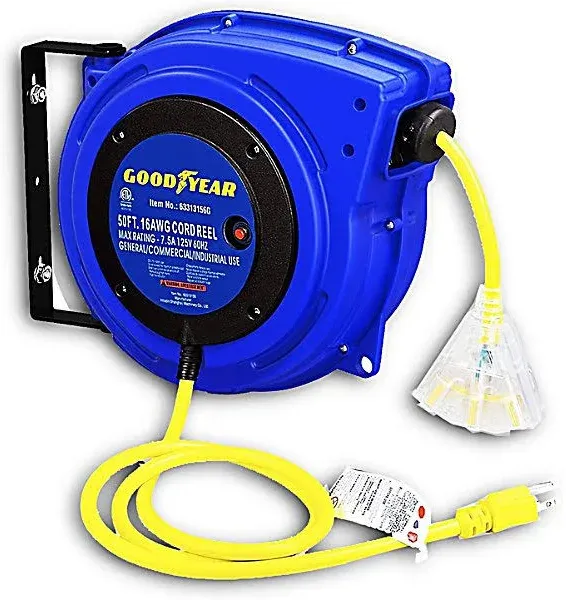 Goodyear Retractable Extension Cord Reel