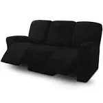 8-Pieces Recliner Sofa Covers Velvet Stretch Couch Covers Reclining Slipcovers