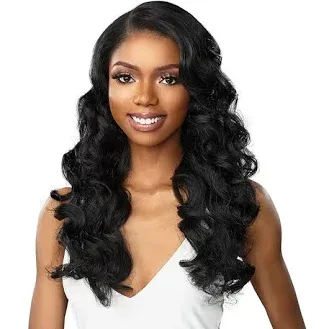 Sensationnel Human Hair Blend Butta HD Lace Front Wig - Loose Deep 24 (1B)