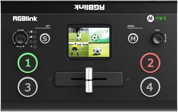 RGBlink Mini Video Mixer Switcher with 4 x HDMI Inputs