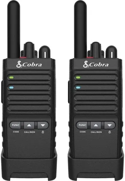 Cobra PX655 Pro Business 2W FRS Two-Way Radios w/ Charging Dock (2-Pack) - New!