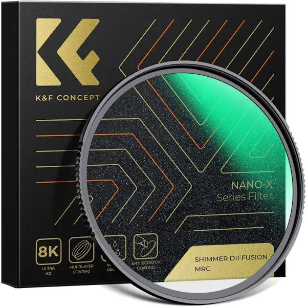 K&amp;F Concept Shimmer Diffusion 1 Filter Glimmer Effect 49/55/58/62/67<wbr/>/72/77/82mm