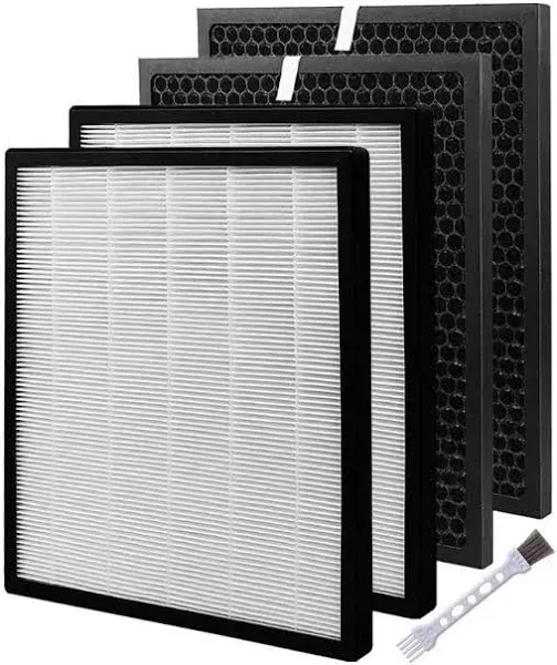 2 HEPA + 2 Carbon Filters for Levoit Purifier LV-PUR131 LV-PUR131-RF