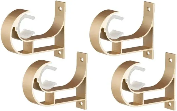 MUMIAO Single Curtain Rod Brackets