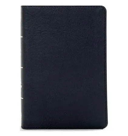 CSB Large Print Compact Reference Bible, Black LeatherTouch