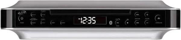 iLive Bluetooth Under The Cabinet Kitchen Clock Radio