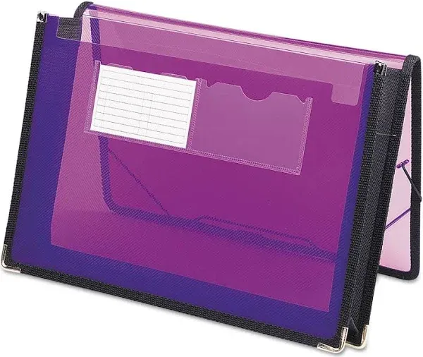 Smead Poly Wallet, 2 1/4" Expansion, Letter Size, Purple