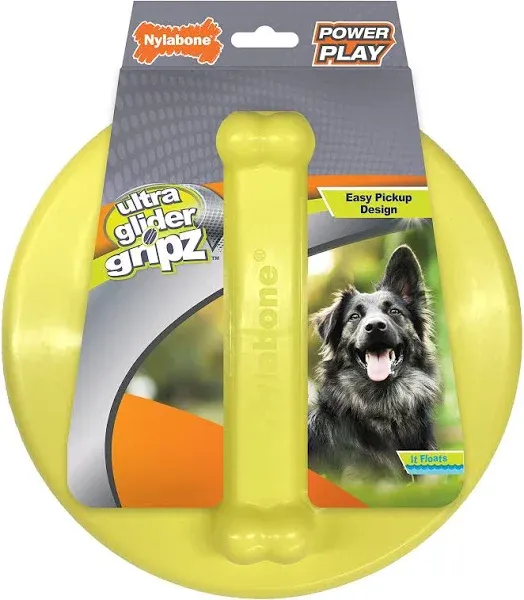 Nylabone Power Play Ultra Glider Gripz Dog Flying Disc Large